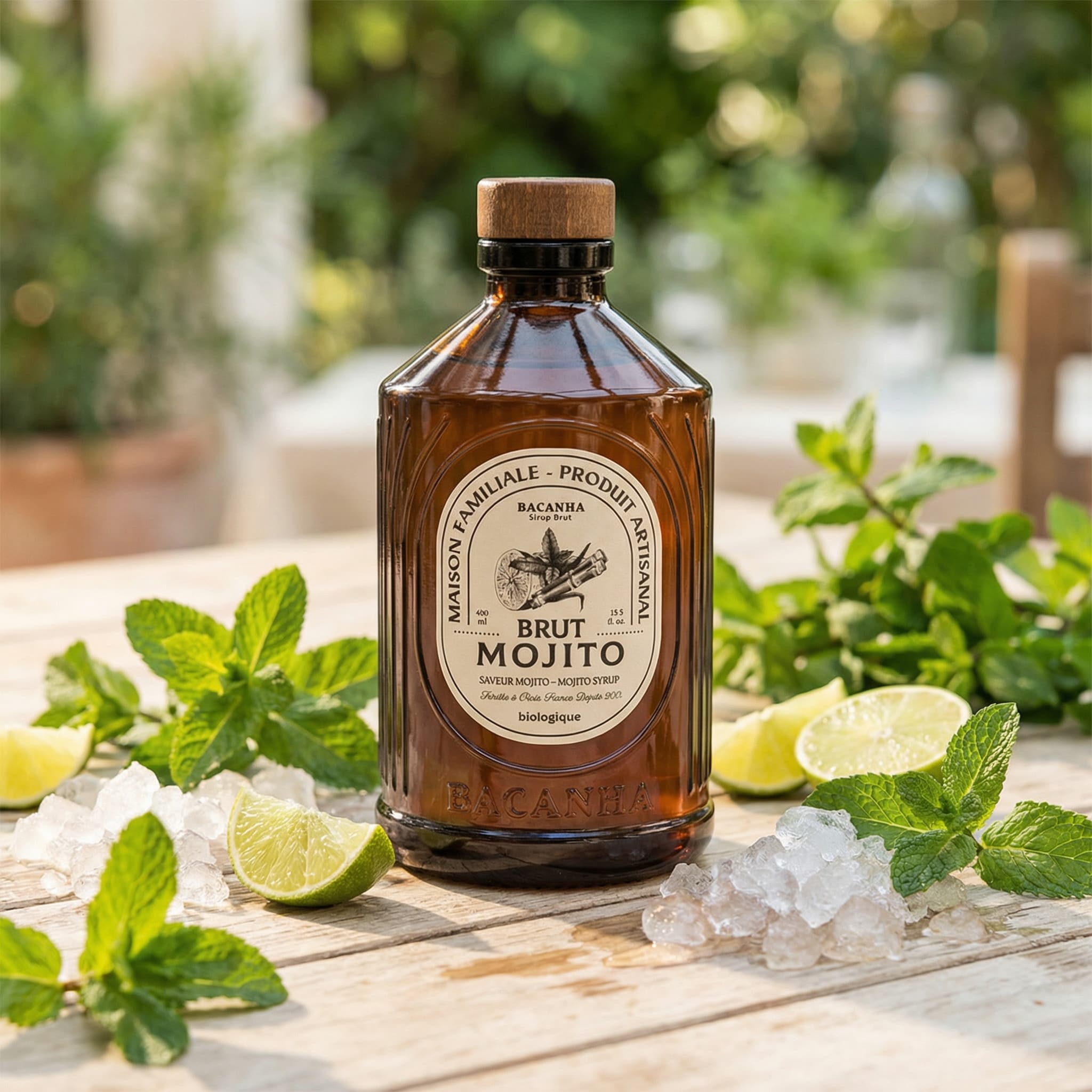 Bacanha Mojito syrup bottle